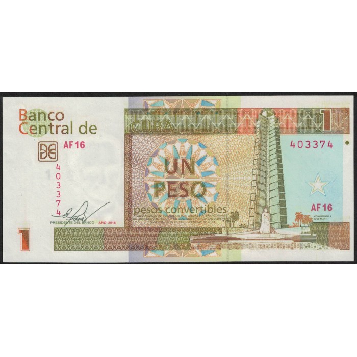 Cuba 1 Peso 2016 UNC