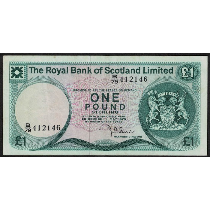 Escocia 1 Pound 1979 P336a MB+