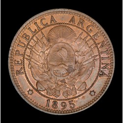 Argentina 2 Centavos 1895 Cobre EXC/EXC+
