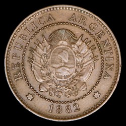 Argentina 1 Centavo 1882 Cobre EXC-
