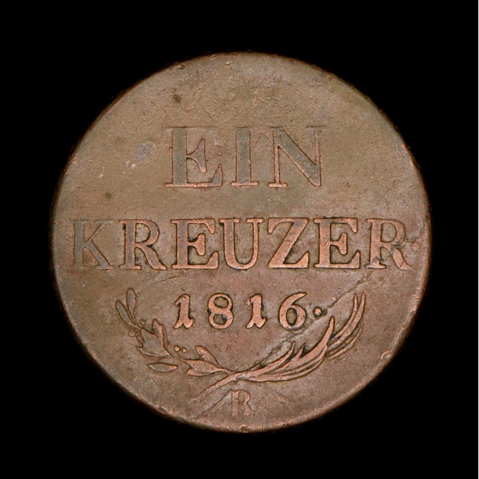 Austria 1 Kreuzer 1816B KM2113 Cobre B+