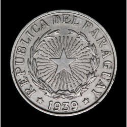 Paraguay 10 Pesos 1939 KM19 Cuproniquel EXC