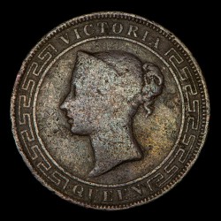 Ceylon 5 Cents 1870 KM93