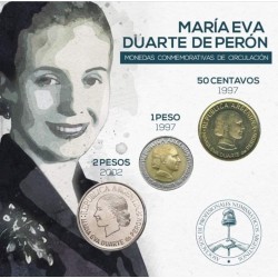 Argentina Blister APNA Eva Peron Incluye Monedas UNC