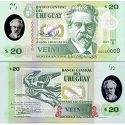 Uruguay 20 Pesos 2020 Polimero UNC