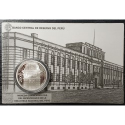 Peru moneda 1 sol 2021 Bicentenario Biblioteca Nacional 1 Onza Ag UNC