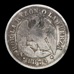 Chile 10 Centavos 1904 KM156.2 Ag MB-