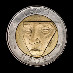 San Marino 500 Liras 1996 Hegel KM357 Bimetalica UNC