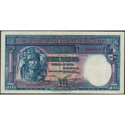 Uruguay 10 Pesos 1935 P30b MB+