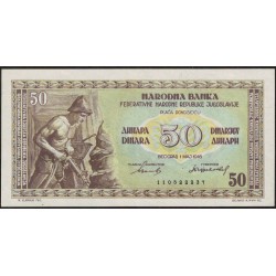 Yugoeslavia 50 Dinara 1946 P64b UNC