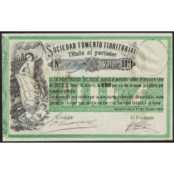 Uruguay 10 Pesos 1868 PS481 EXC