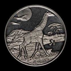 Sierra Leona 1 Dollar 2005 Jirafa KM304 Cu-Ni UNC