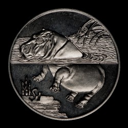 Sierra Leona 1 Dollar 2005 Hipopotamo KM306 Cu-Ni UNC