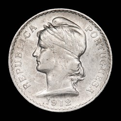 Portugal 50 Centavos 1912 KM561 Ag EXC