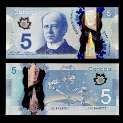 Canada 5 Dolares 2013 Polimero UNC