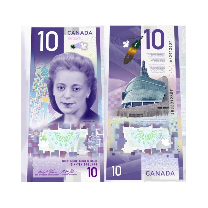 Canada 10 Dolares 2013 Polimero UNC