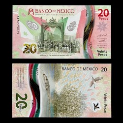Mexico 20 Pesos 2021 PNEW Polimero UNC