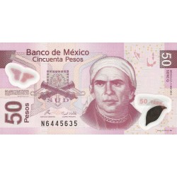 Mexico 50 Pesos 2010 P123h Polimero UNC