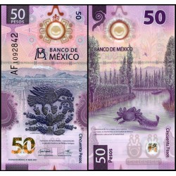Mexico 50 Pesos 2021 PNEW Polimero UNC