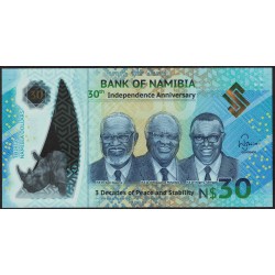 Namibia 30 Dolares 2020 PNEW Polimero UNC