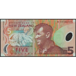 Nueva Zelanda 5 Dolares 2009 P185 Polimero UNC