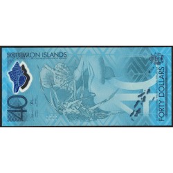 Islas Salomon 40 Dolares 2018 PNEW Polimero UNC