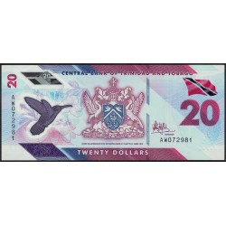 Trinidad y Tobago 20 Dolars 2020 PNEW Polimero UNC
