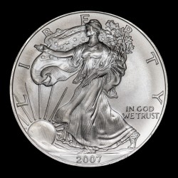 Estados Unidos 1 Dolar 2007 American Silver Eagle KM273 Onza de Plata UNC