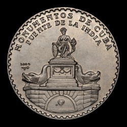 Cuba 1 Peso 2004 Fuente de la India KM960 Cuproniquel UNC
