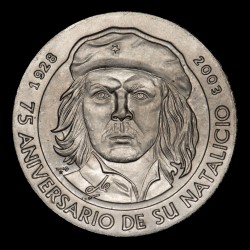 Cuba 1 Peso 2003 Che Guevara 75 aniversario KM857 Cuproniquel EXC+