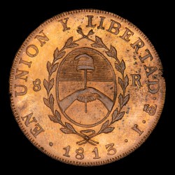 Argentina medalla 1813-1913 Centenario Primera Moneda Patria Cobre UNC