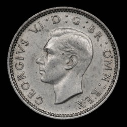 Gran Bretaña 6 Pence 1946 KM852 Ag EXC