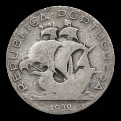 Portugal 2.50 Escudos 1932 KM580 Ag B+