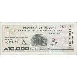 C131 Bono Tucuman 10000 Australes MB+