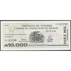 C133 Bono Tucuman 10000 Australes EXC+