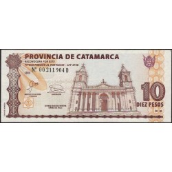 C237 Bono Provincia de Catamarca 10 Pesos EXC+