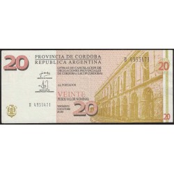 C299 Bono Provincia de Cordoba 20 Pesos LECOP EXC