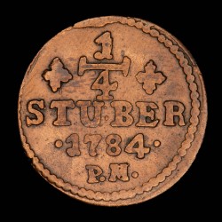 Alemania Julich-Berg 1/4 Stuber 1784 KM205 Cobre MB