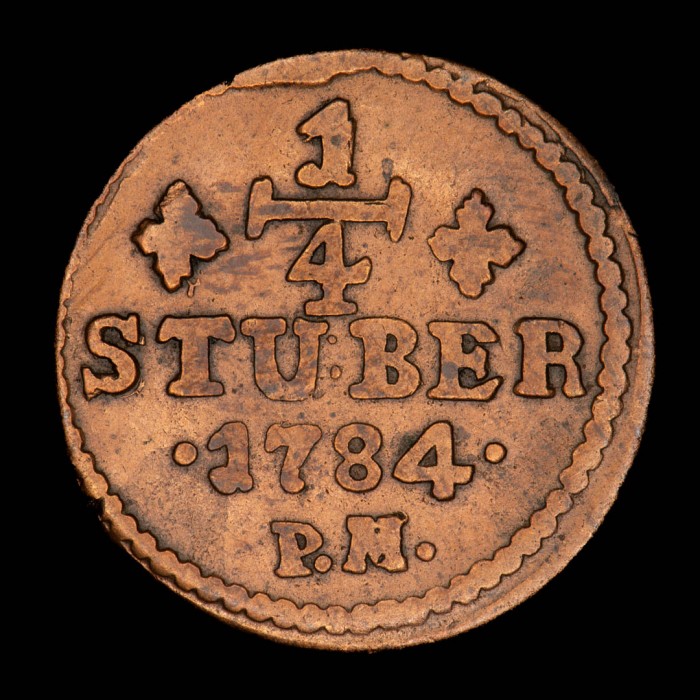 Alemania Julich-Berg 1/4 Stuber 1784 KM205 Cobre MB