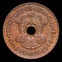 Nueva Guinea 1 Penny 1944 KM7 Cobre UNC