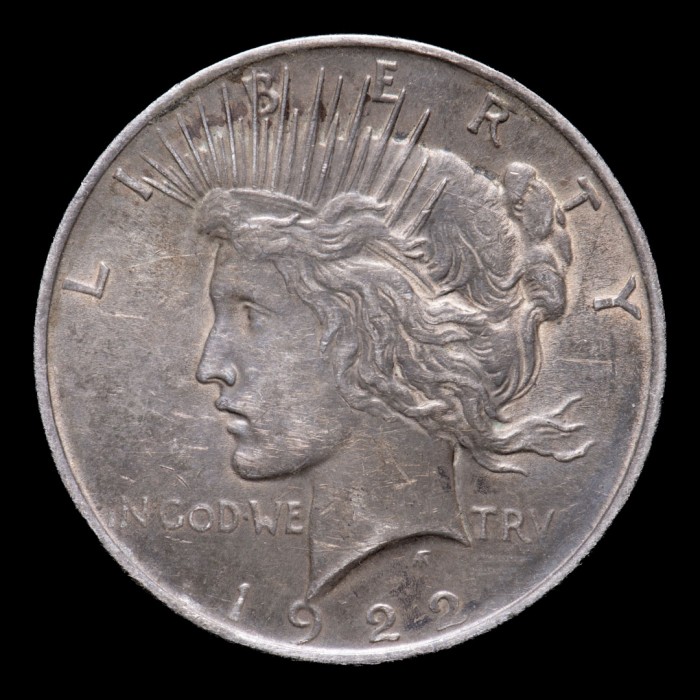 Estados Unidos Dollar Peace 1922 KM150 Ag MB+