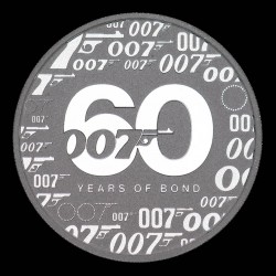Tuvalu 1 Dolar 2022 James Bond 007 Ag 1Oz Proof UNC