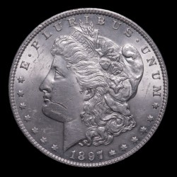 Estados Unidos Dolar Morgan 1897 KM110 Ag EXC+