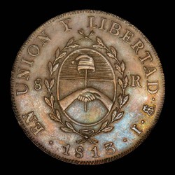 Argentina medalla 1813-1913 Centenario Primera Moneda Patria Cobre UNC
