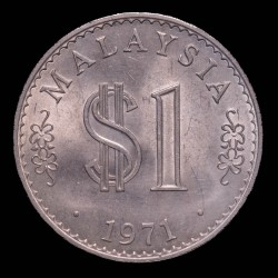 Malasia 1 Ringgit 1971 KM9.1 CuNi UNC