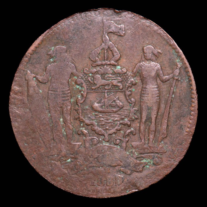 Borneo Britanico del Norte 1 Centavo 1888 KM2 Cobre Bueno