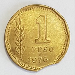 Argentina 1 Peso 1976 Con Error De Acuñacion