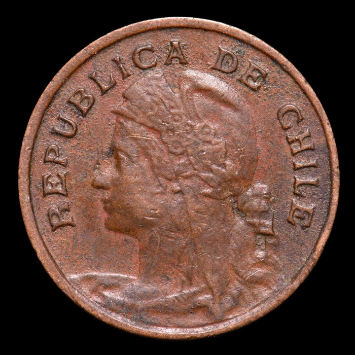 Chile 1904 KM161.1 Cobre MB/EXC