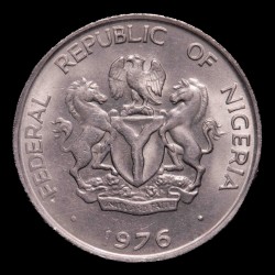 Nigeria 10 Kobo 1976 KM10.1 CuNi UNC