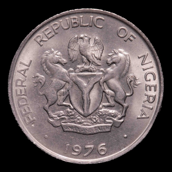 Nigeria 10 Kobo 1976 KM10.1 CuNi UNC